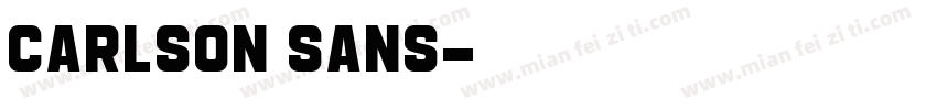 Carlson Sans字体转换